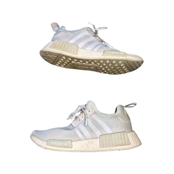 Adidas Women’s Peach Light Pink Lace Up NMD R1 Athletic Workout Shoes Size 9 - Picture 3 of 7